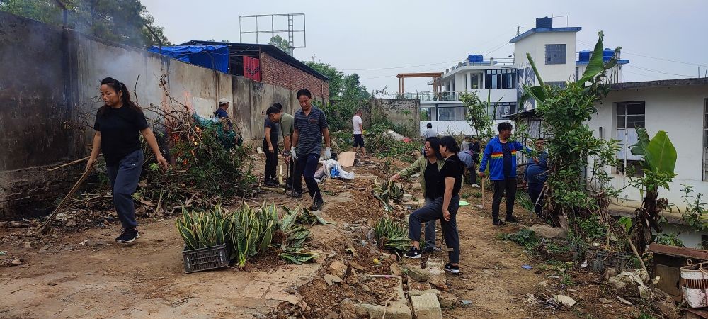 Members of Kohima Press Club (KPC) conducted a clean-up event at the Press Club's newly allotted plot, New Secretariat, Kohima on May 18.